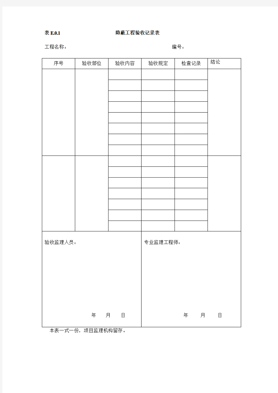 建设工程监理工作规程表格(DB37-T5028-2015)