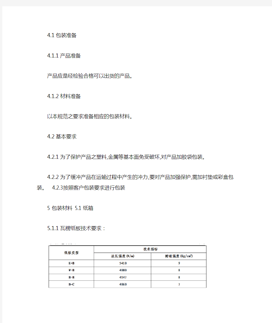 产品包装的规范