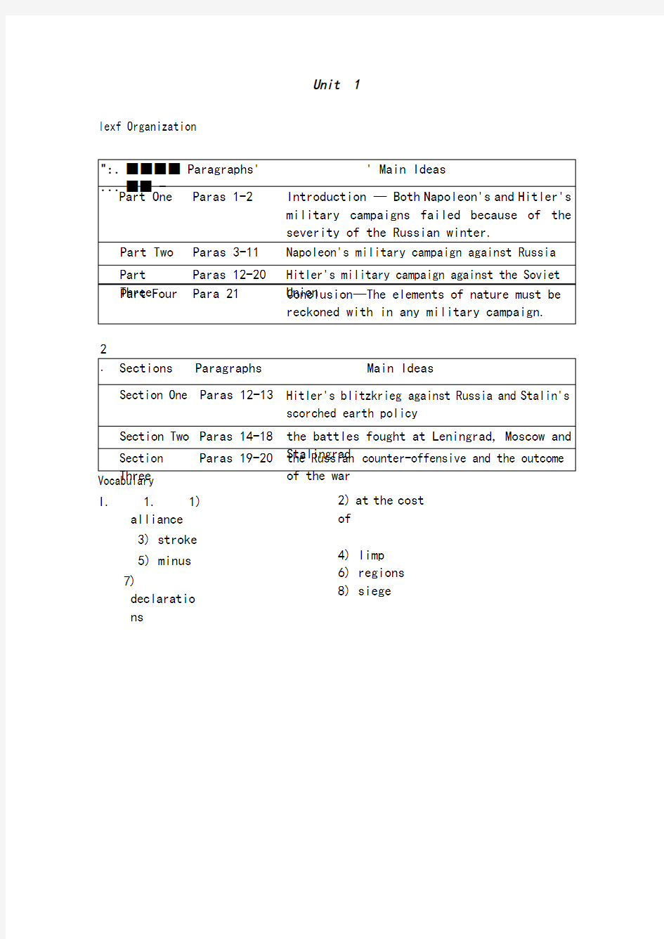 (完整版)全新版大学英语第二版综合教程4课后答案全