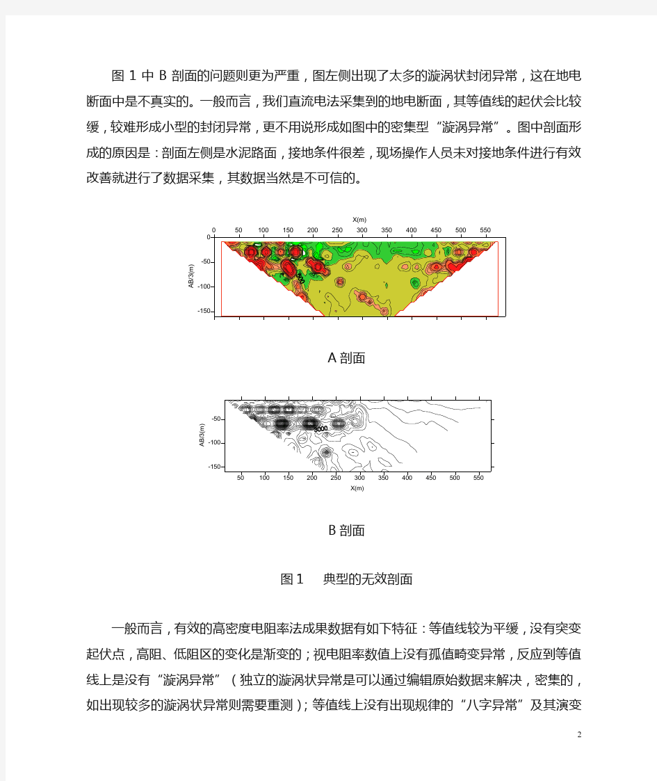 高密度电法应用中的问题与思考