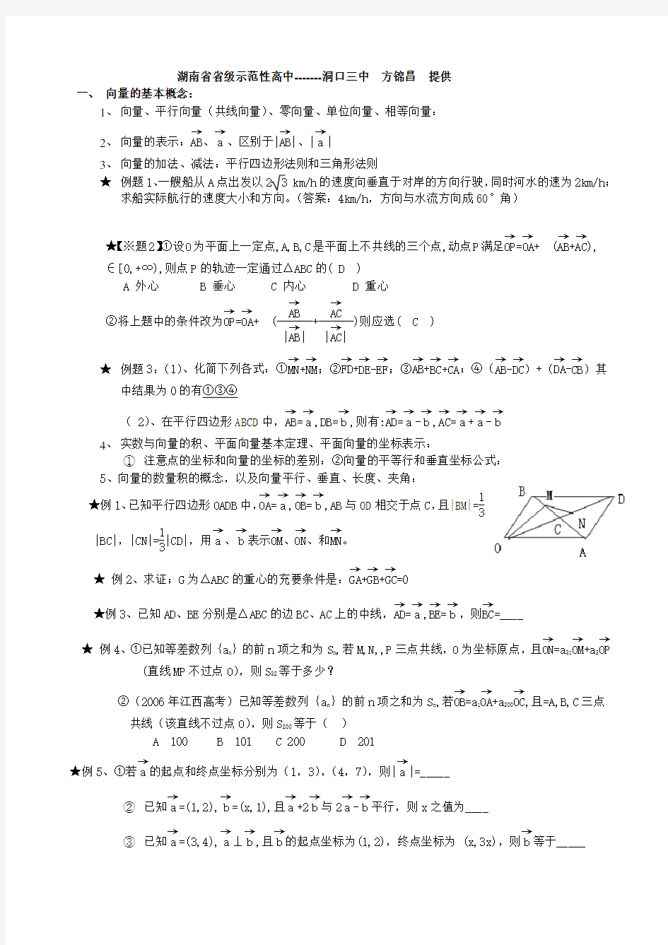 角函数与向量的基本概念及综合应用精选