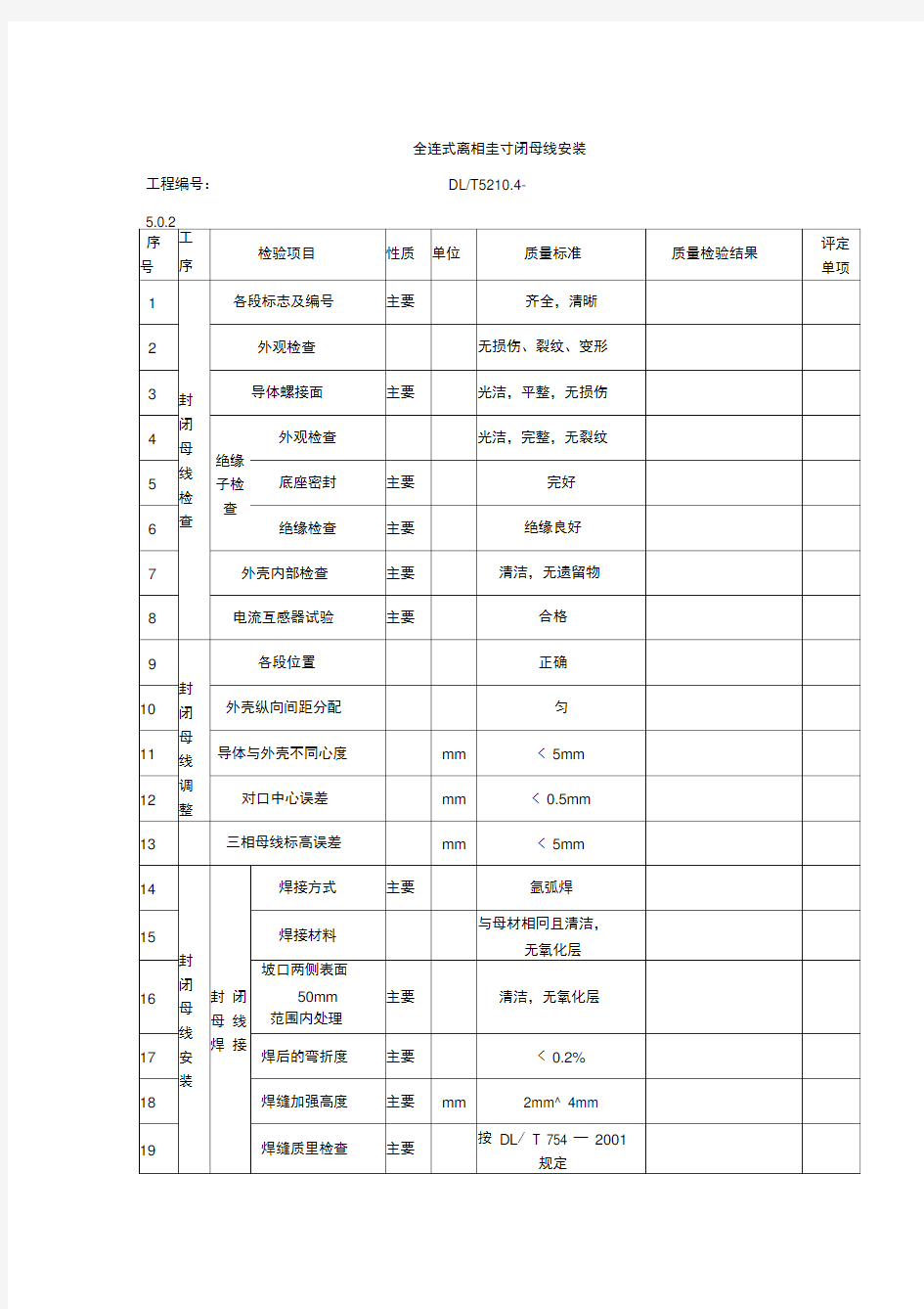 全连式离相封闭母线安装