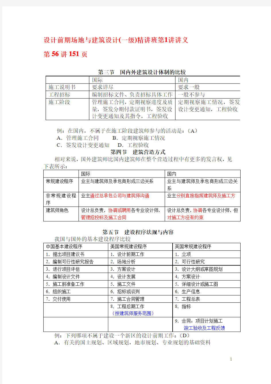 (整理)设计前期场地与建筑设计