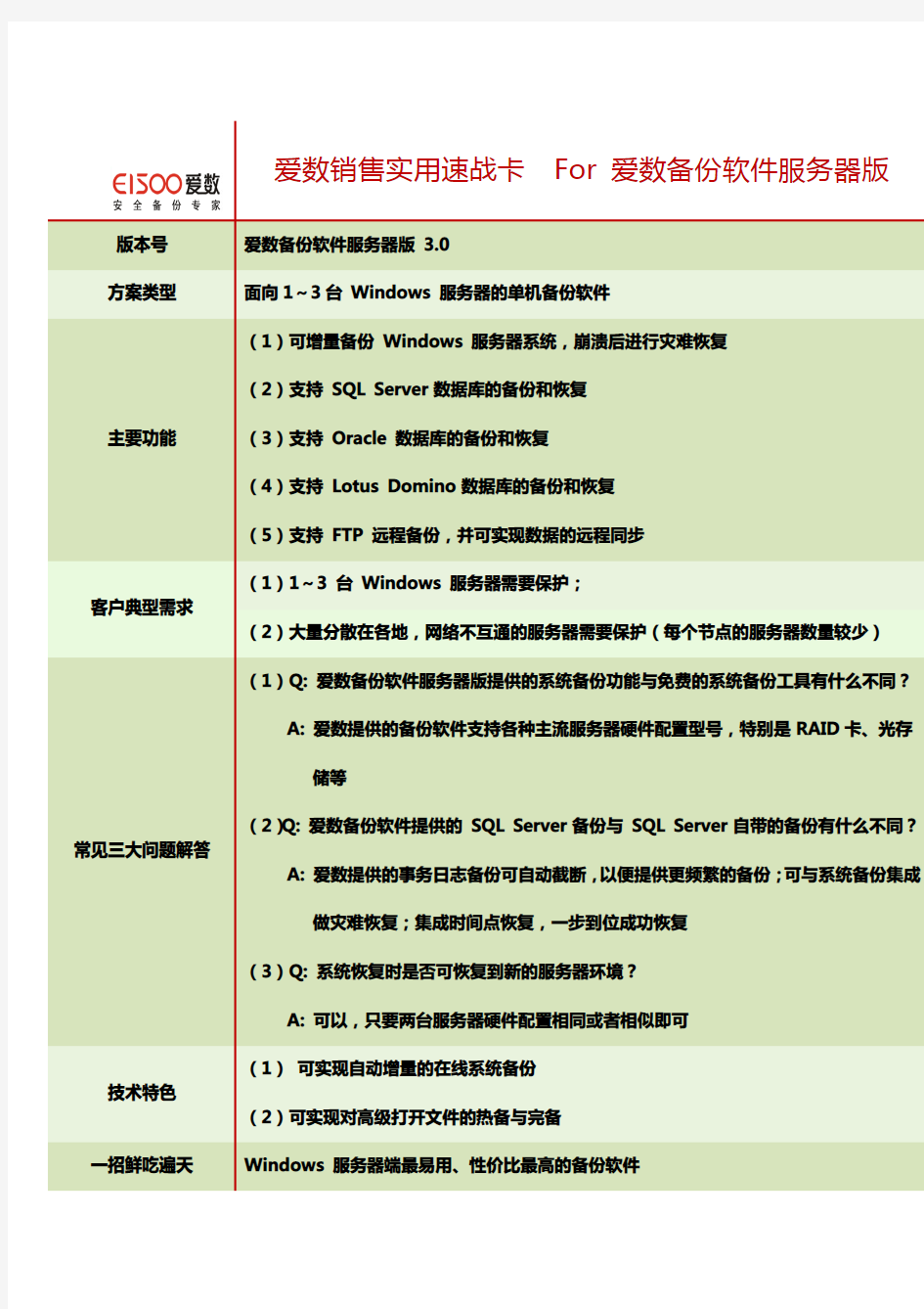 爱数备份软件服务器版