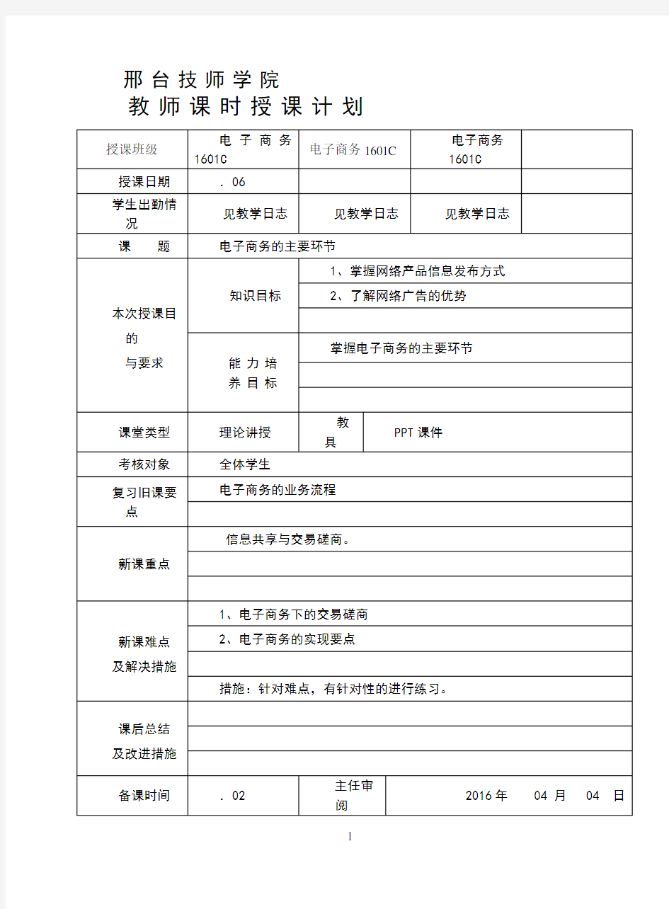 3.2电子商务的主要环节