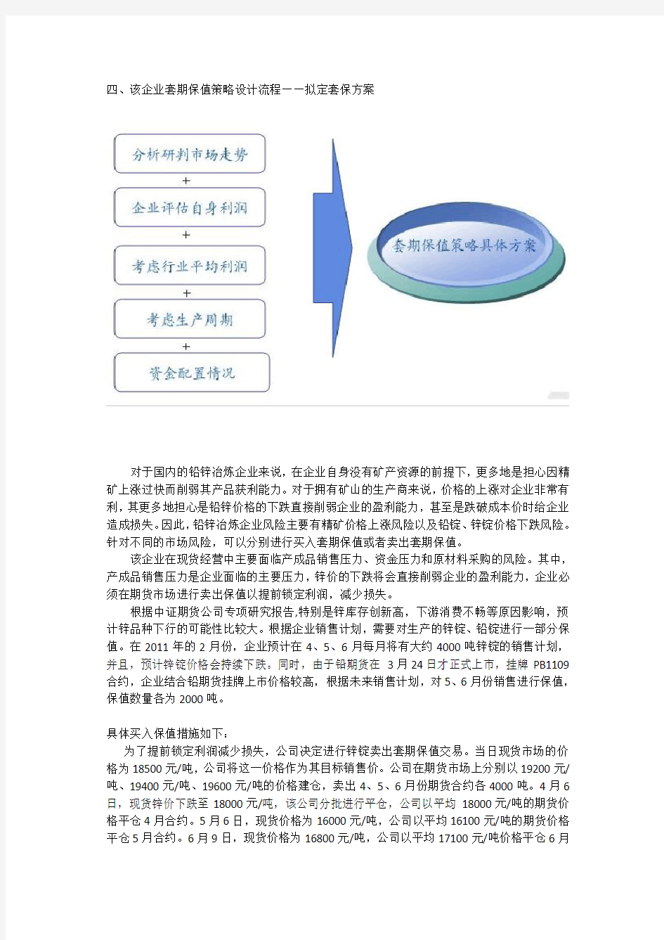 期货套利和套期保值成功案例分析