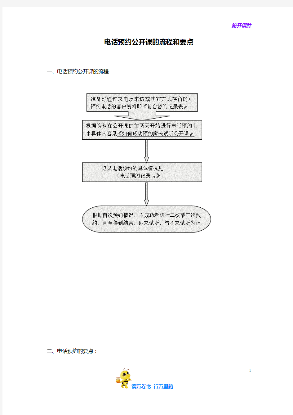 【培训机构 招生策划】公开课预约流程