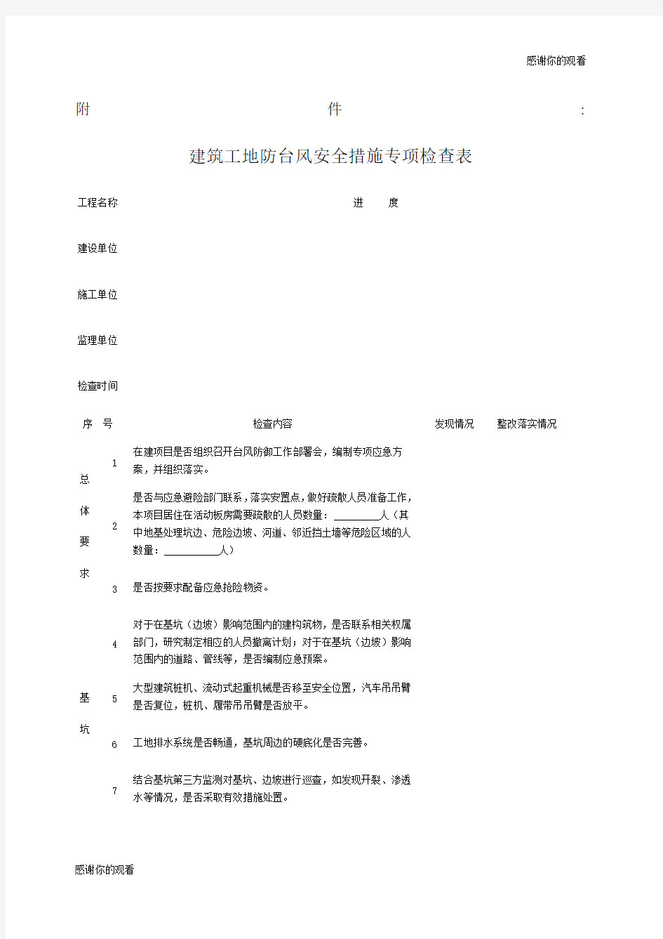 建筑工地防台风安全措施专项检查表.docx