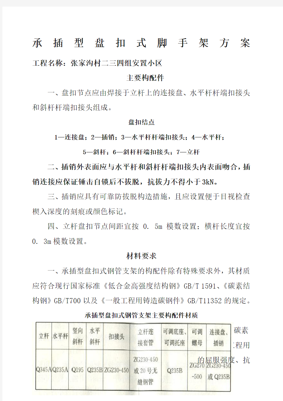 建筑施工承插型盘扣式脚手架安全技术规范