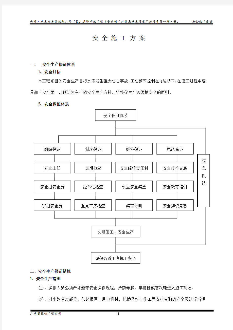 安全施工方案