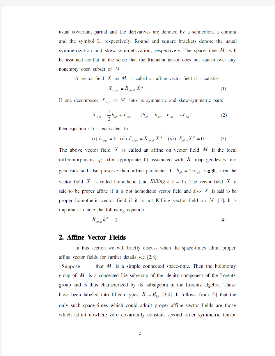 Proper Affine Vector Fields in Plane Symmetric Static Space-Times