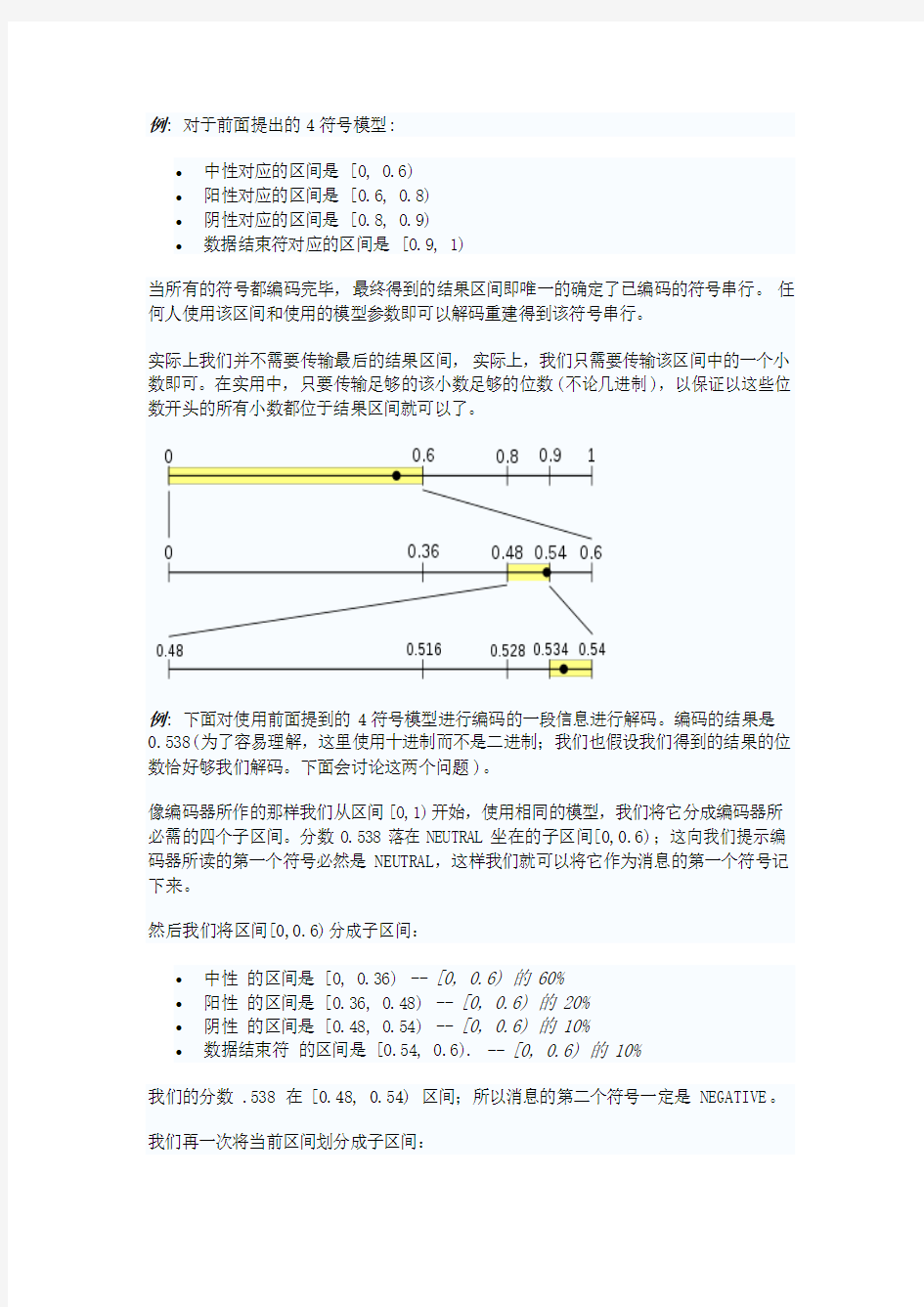 算术编码工作原理