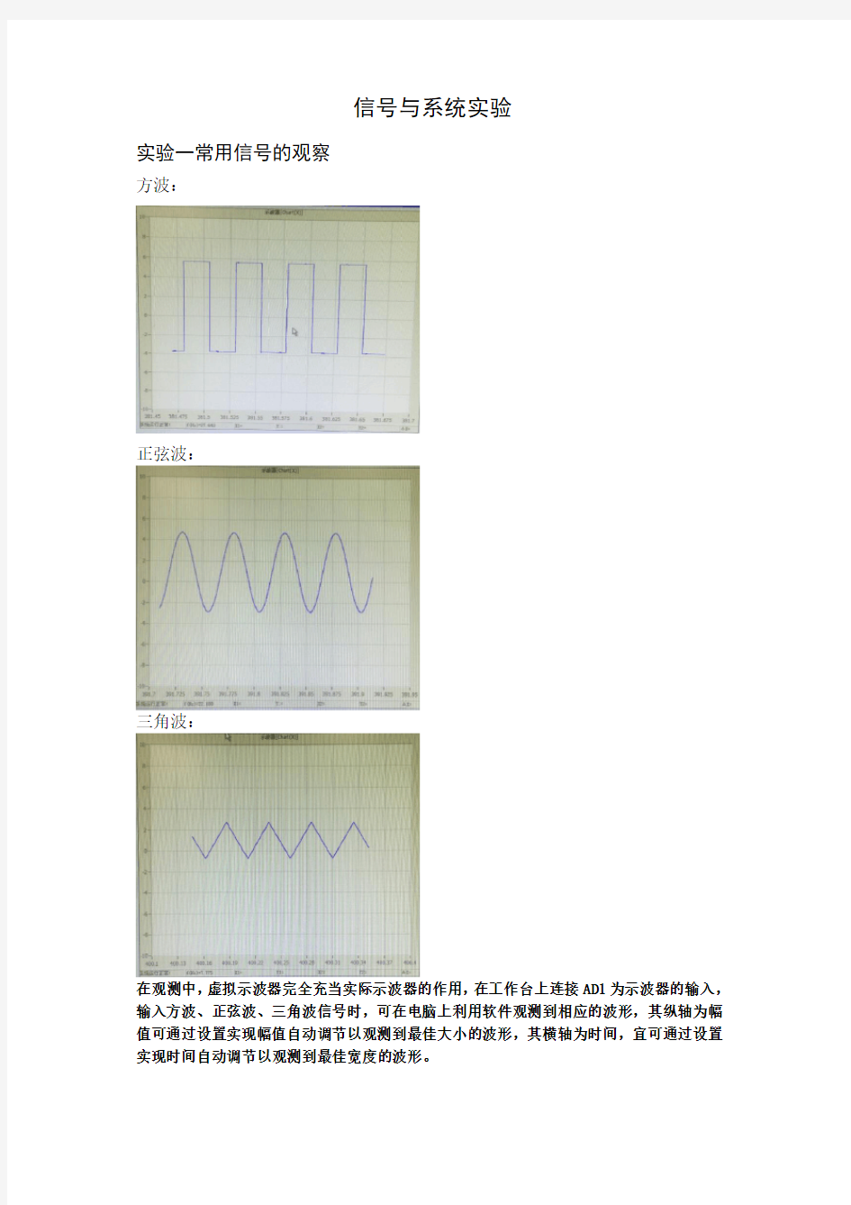 信号与系统实验报告总结