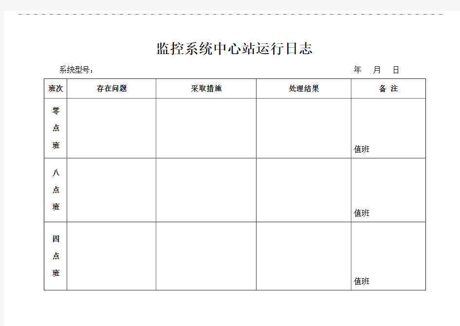 监控系统中心站运行日志