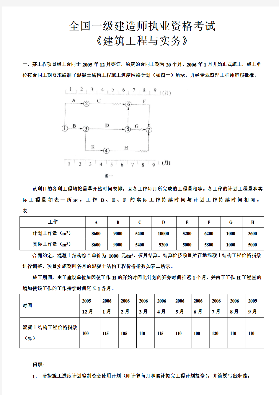 全国一级建造师建筑工程管理与实务1教学教材