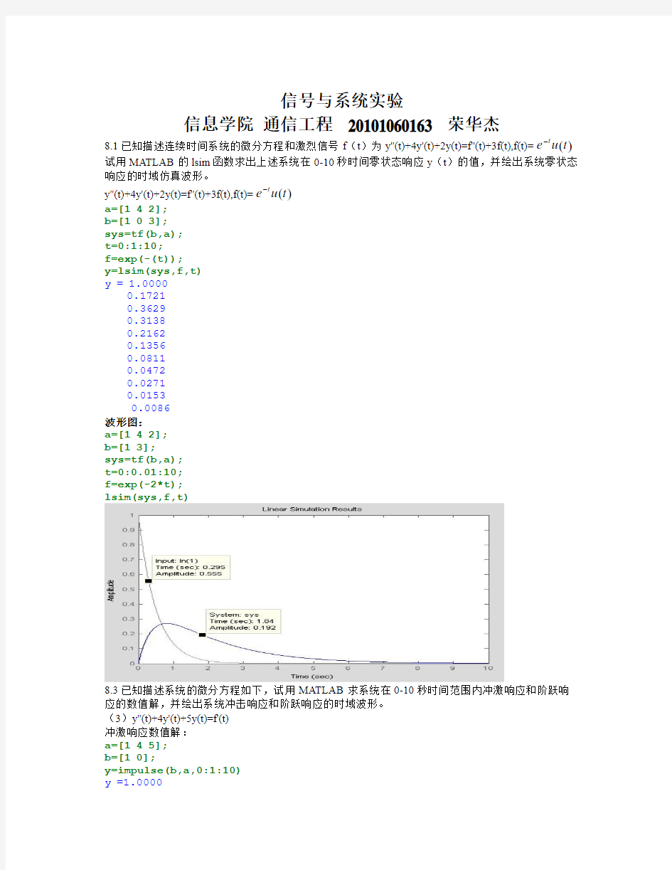 信号与系统实验2