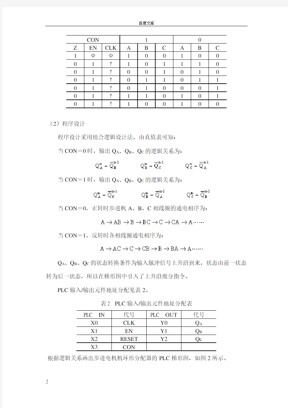 步进电机环形分配器