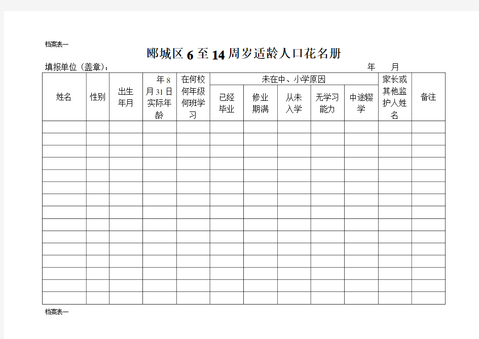 2019--2020教育均衡发展表一至二十五表(原表)