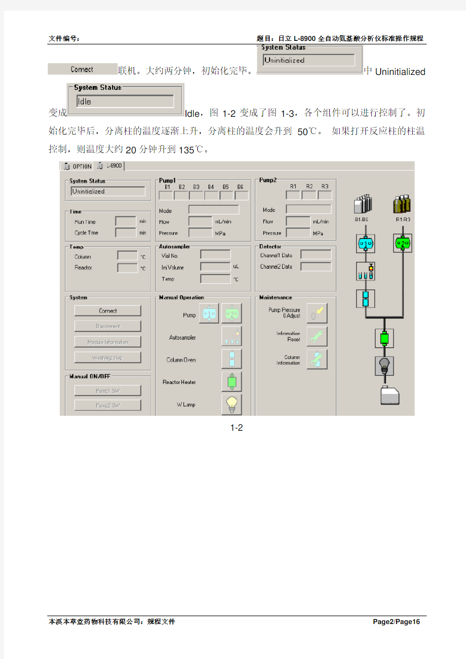 日立L-8900全自动氨基酸分析仪简易标准操作规程重点讲义资料