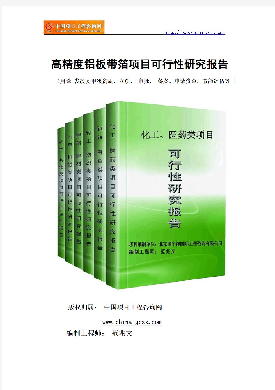 高精度铝板带箔项目可行性研究报告(专业经典案例)