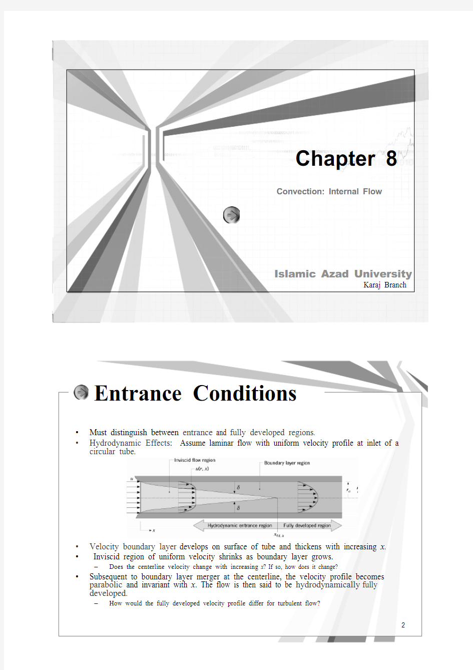 9-Convection- Internal Flow