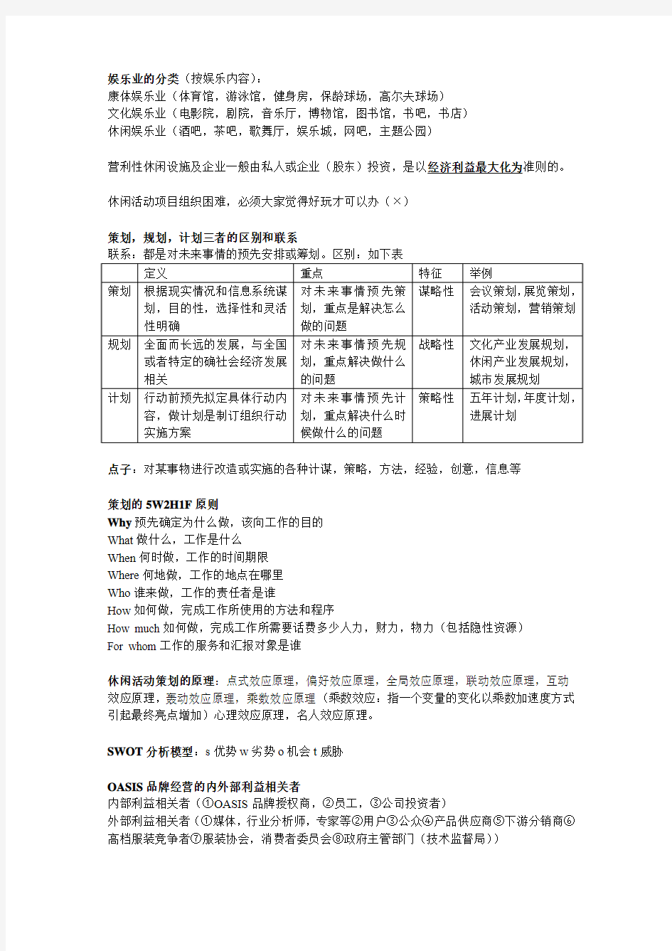 休闲活动策划与管理(1-9)