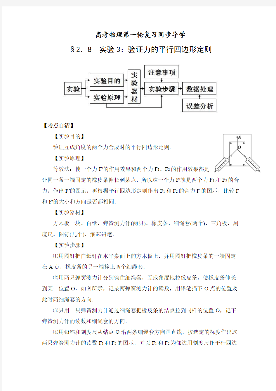 2011届高考物理第一轮同步导学复习11