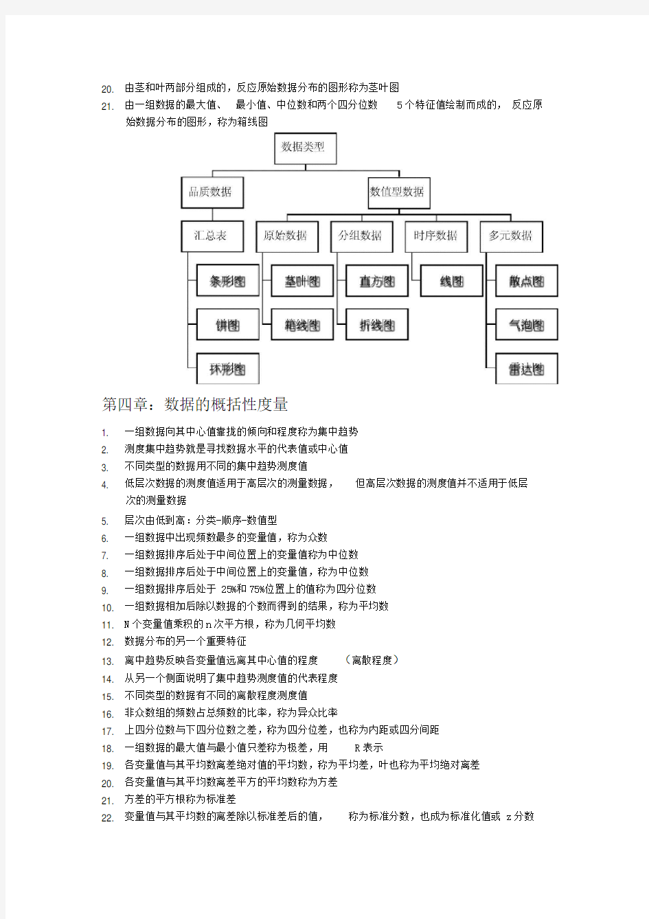 应用统计学概念整理