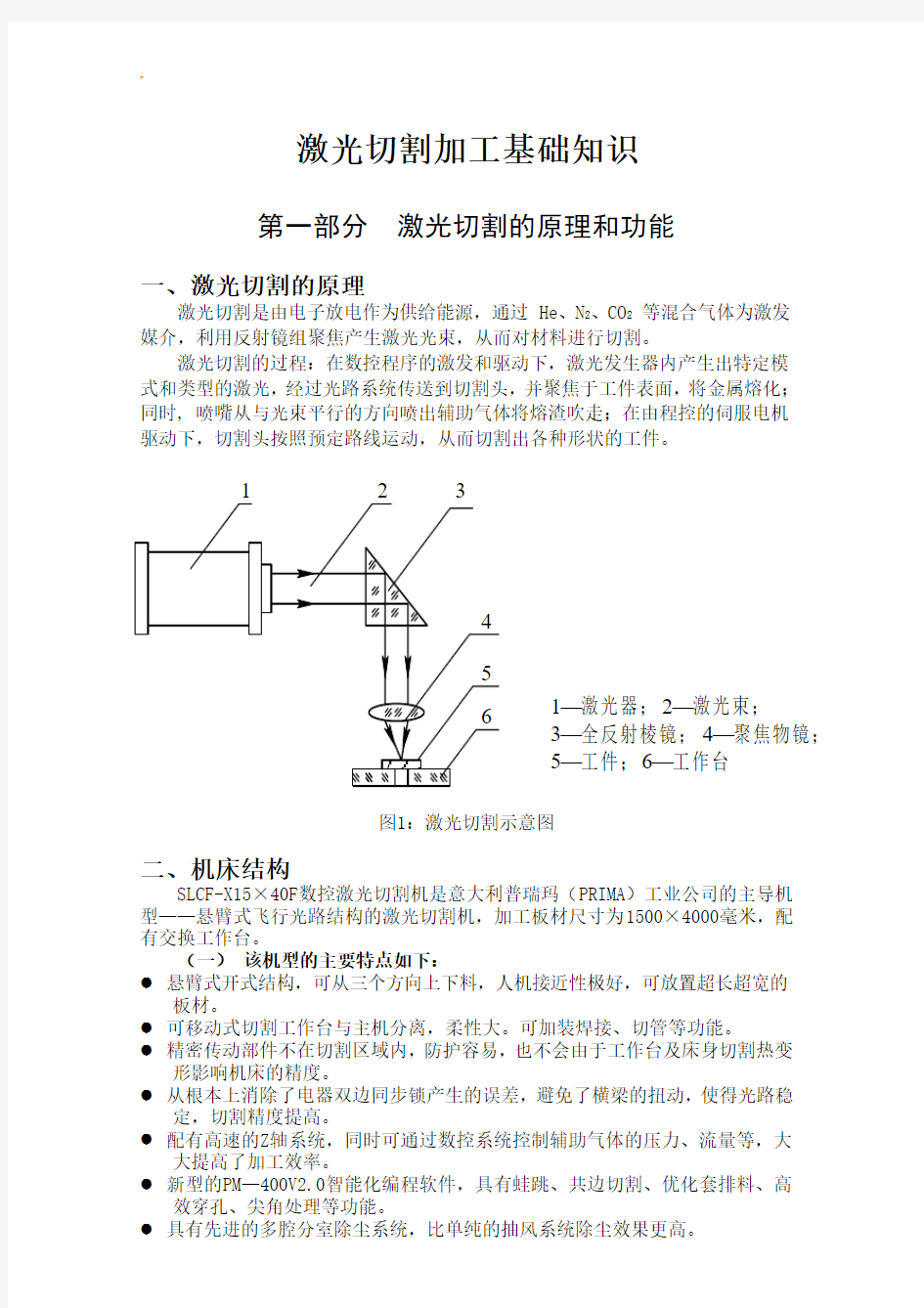 激光切割基础知识资料