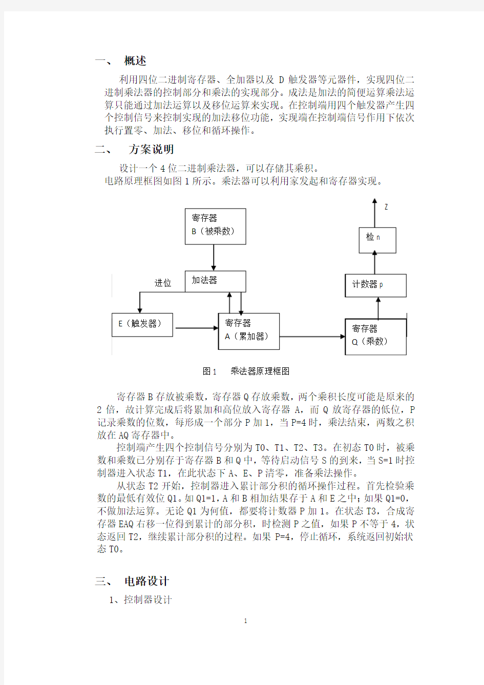 4位乘法器