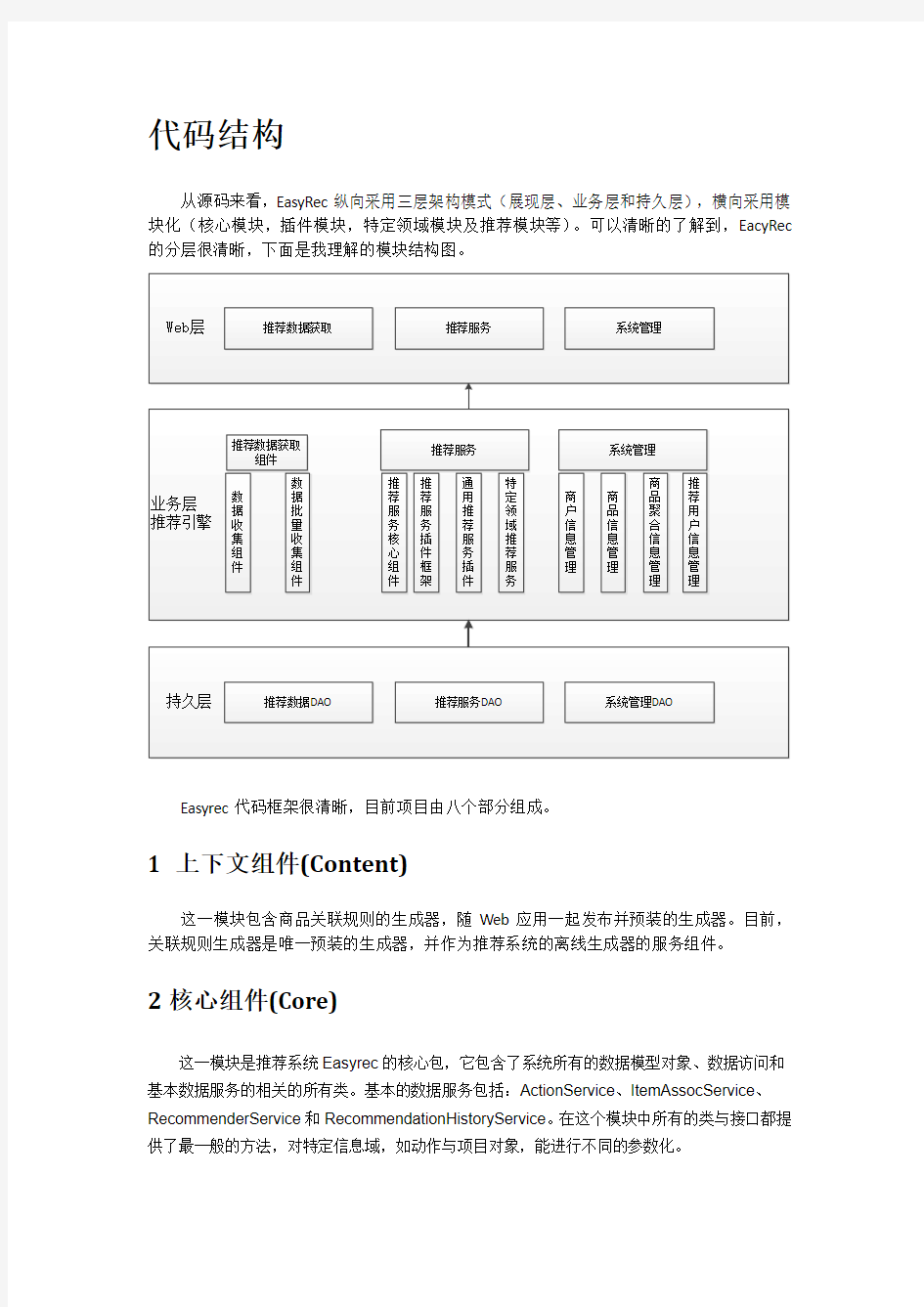 推荐系统代码结构