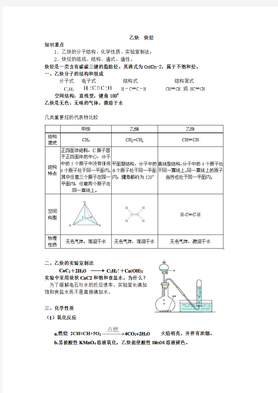 有机化学(炔烃 卤代烃)