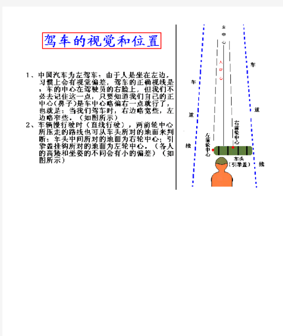 科目二考试图解(带详细解说)