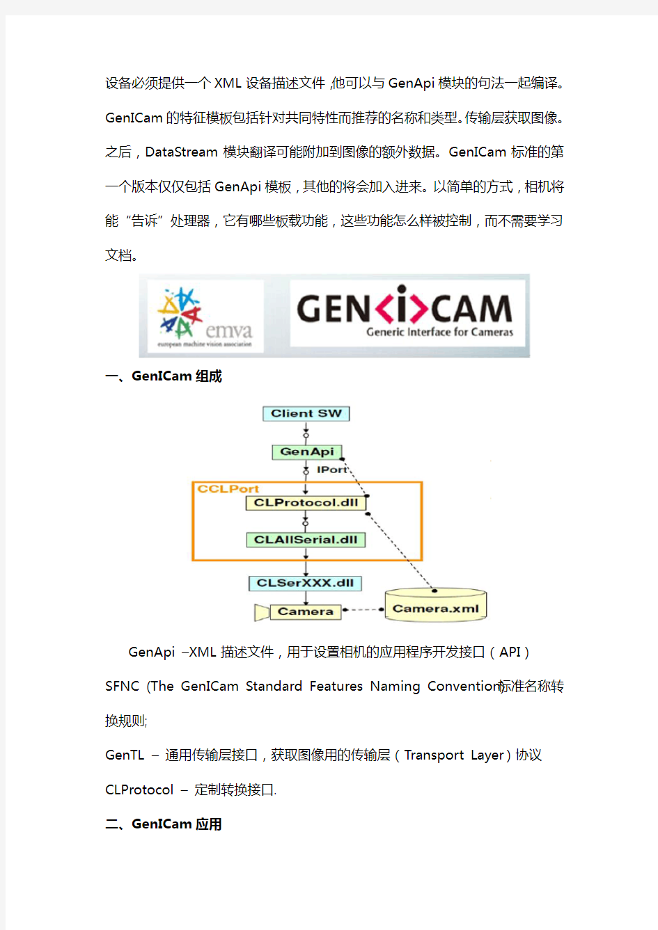 GigEVision与GenICam的关系及工业相机的POE供电