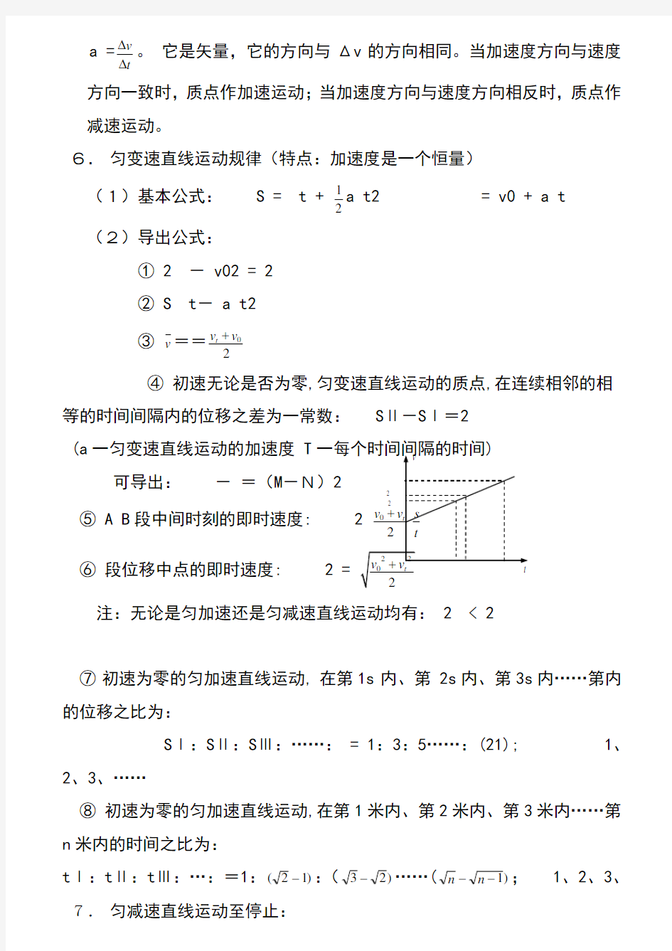 上海市高中物理知识点总结完整版