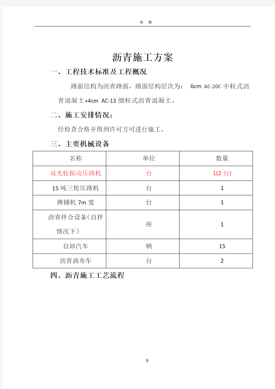 沥青路面施工方案61841