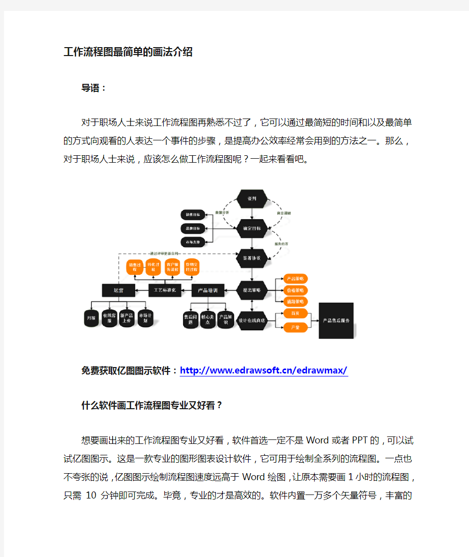 工作流程图超简单的画法介绍