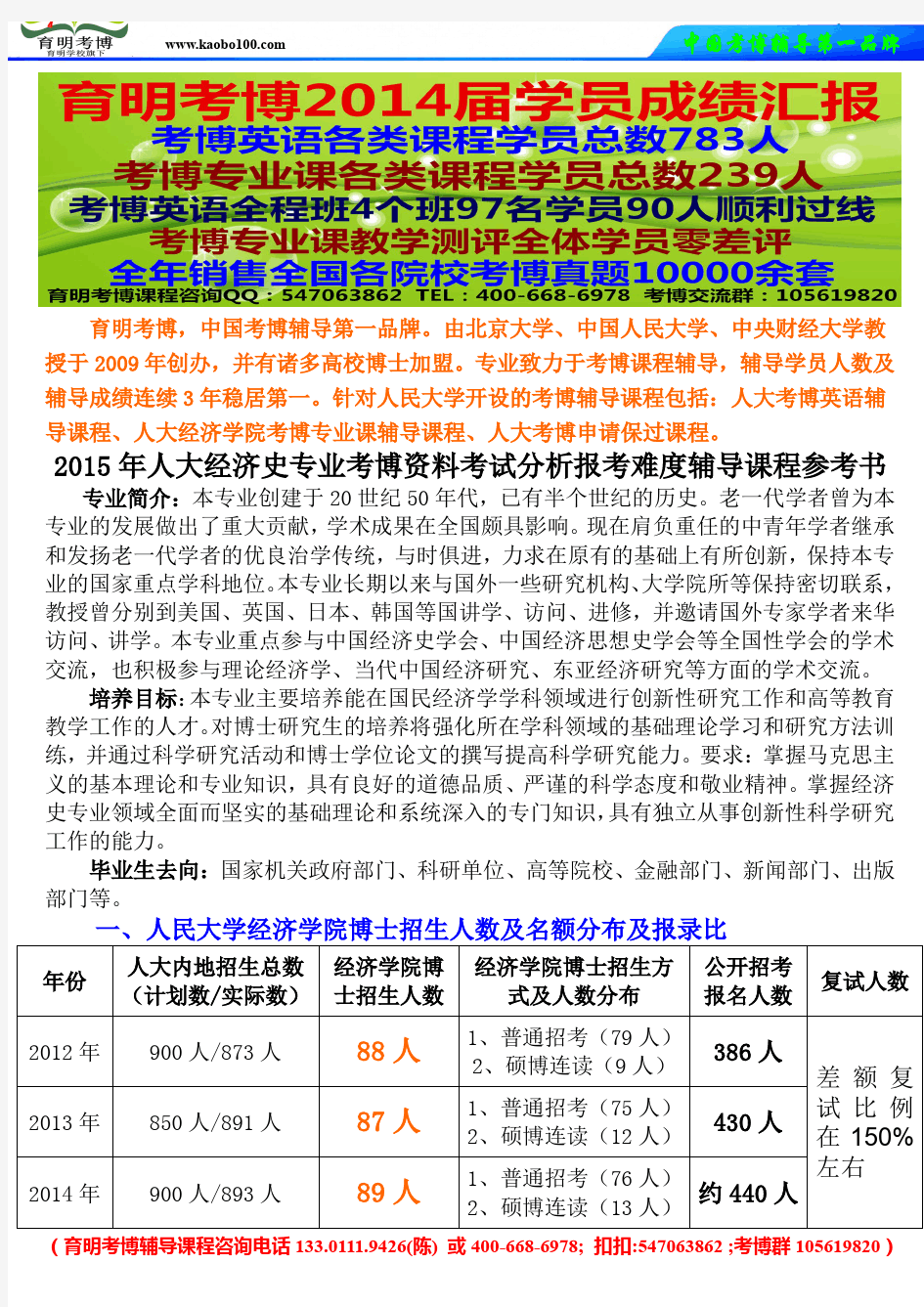 经济类专业考博-人大经济史考博资料考试分析学长经验报考难度辅导课程考博真题怎么准备-育明考博