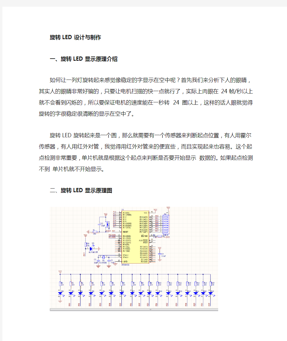 自制LED旋转屏