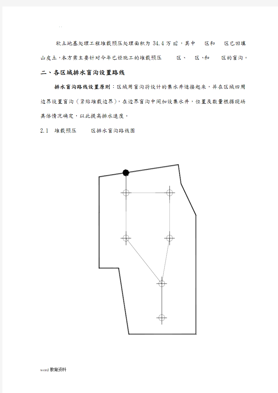 排水盲沟施工设计方案