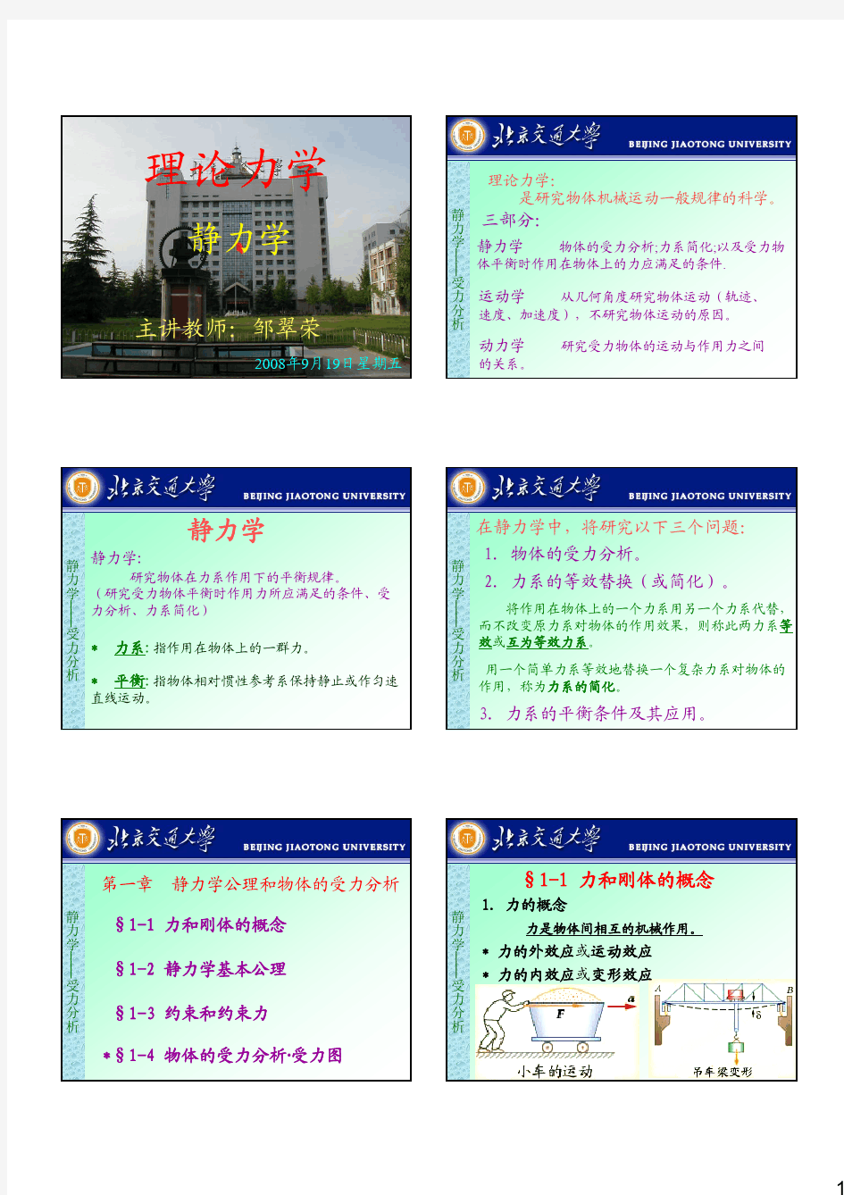 静力学受力分析