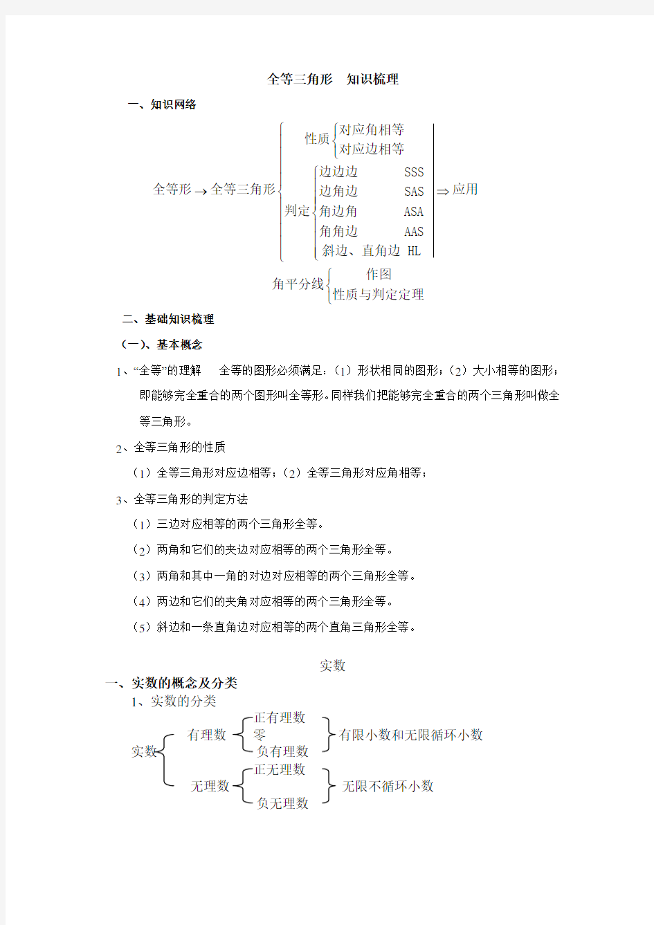 全等三角形__知识梳理