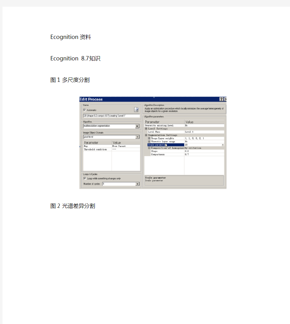Ecognition8多尺度分割和光谱分割的结合应用解读