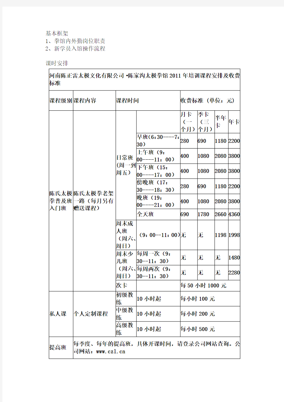 合纵拳馆规章制度