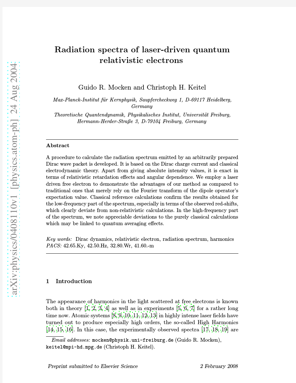 Radiation spectra of laser-driven quantum relativistic electrons