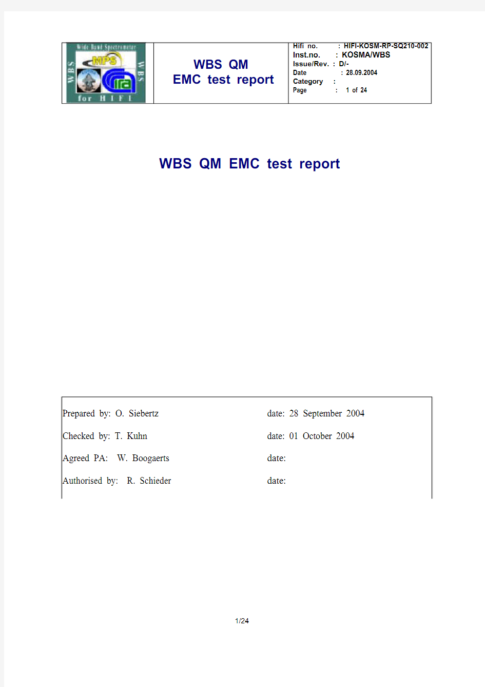 EMC test report
