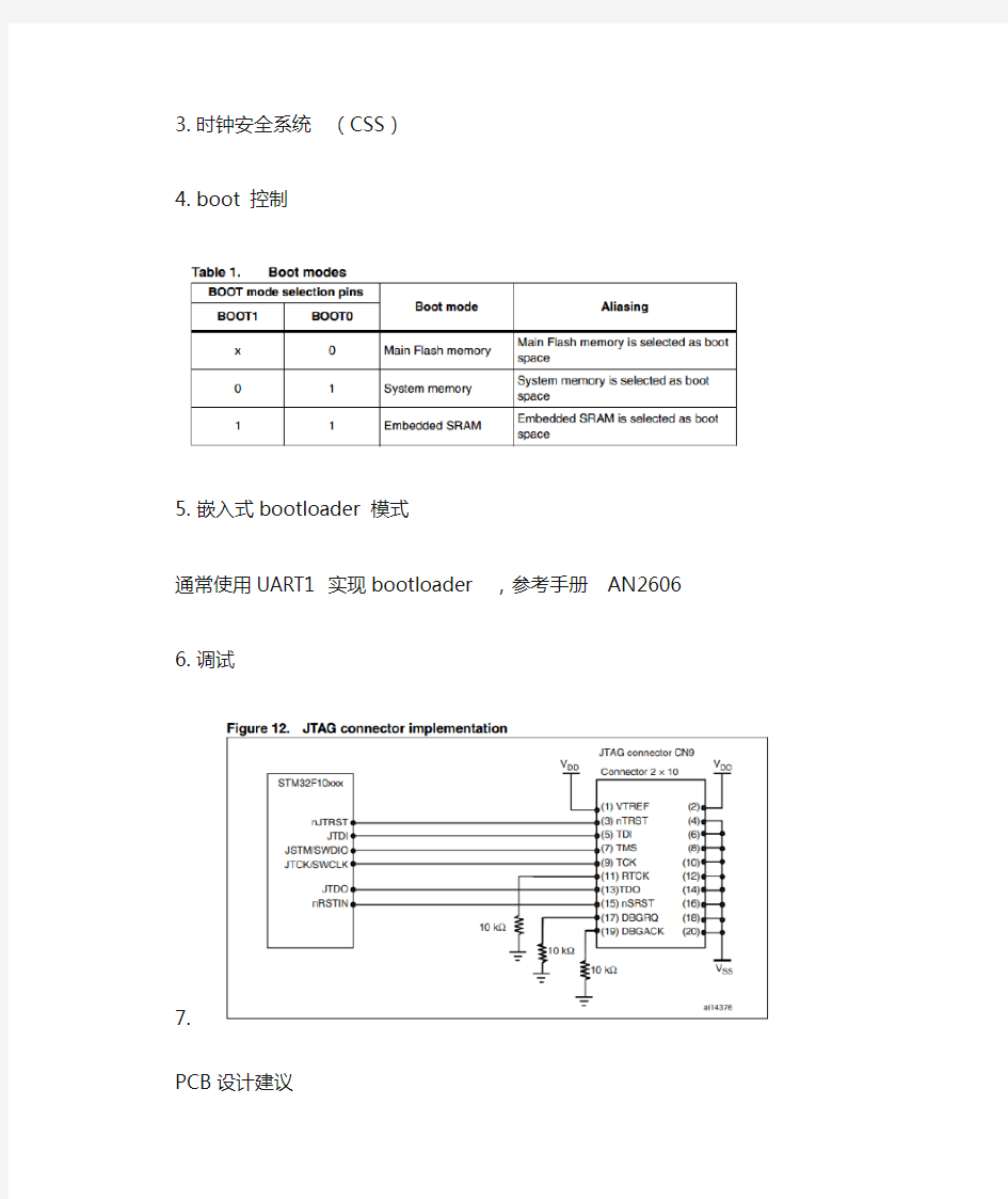 STM32 硬件设计手册学习笔记