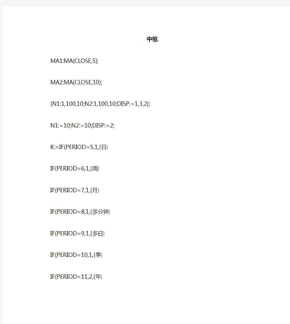 通达信缠论公式