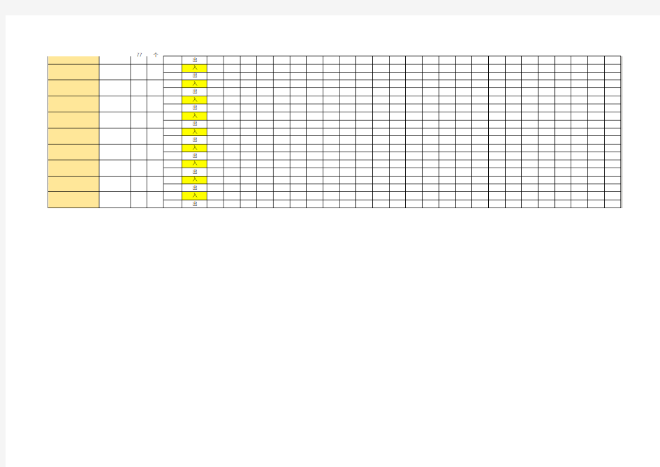 淘宝仓库库存商品进销明细表Excel模板