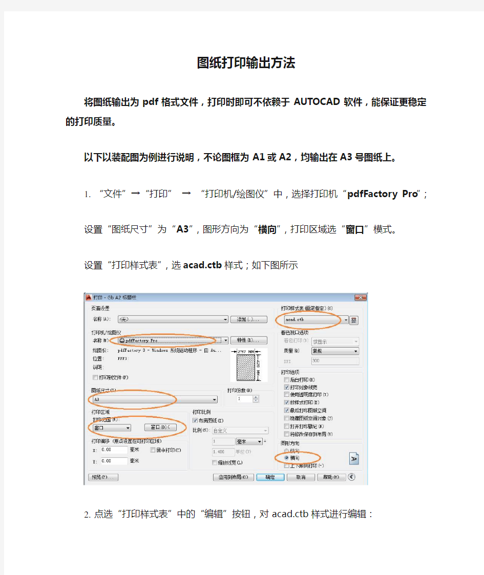 CAD图纸打印输出方法